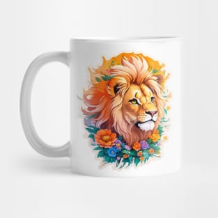 Beautiful Colorful Lion Mug